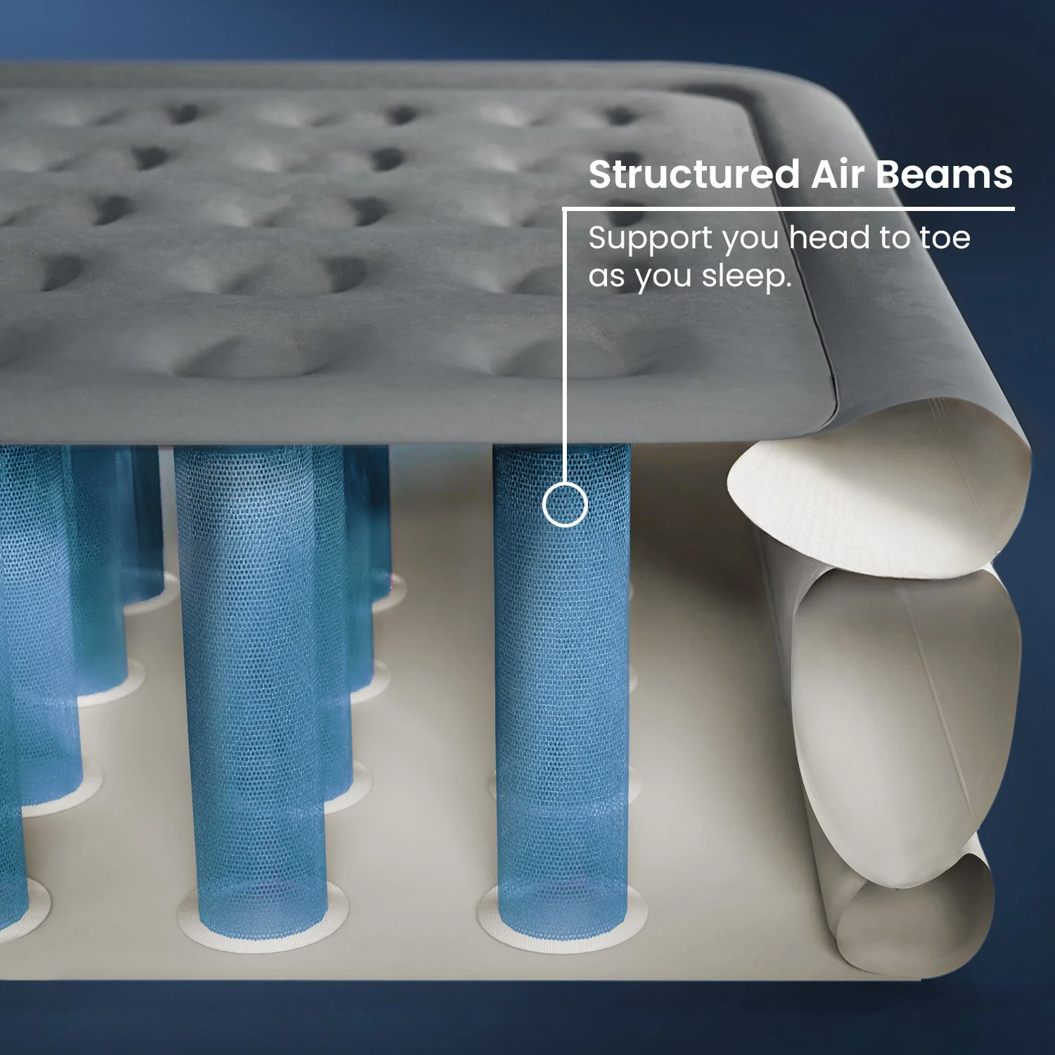 Single Size Air Bed - Built-in Electric Pump and Pillow - Image 6